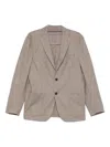 Corneliani Notched-lapels Pocketed Jacket In Brown