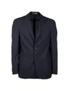 Corneliani Notch-lapel Single-breasted Blazer In Blue