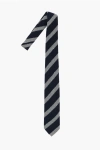 Corneliani Cc Collection Oblique Striped Silk Blend Tie
