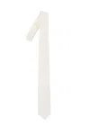 Corneliani Off White Solid Tie In Silver