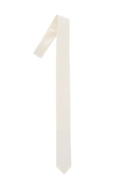 Corneliani Off White Solid Tie