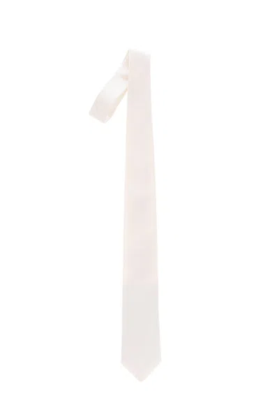 Corneliani Off White Solid Tie