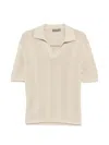 Corneliani Open-stitch T-shirt In Neutral
