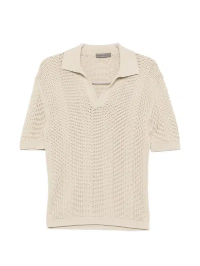 Corneliani Open-stitch T-shirt In Neutral