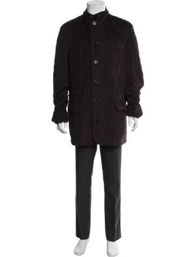 Pre-owned Corneliani Overcoat In Brown