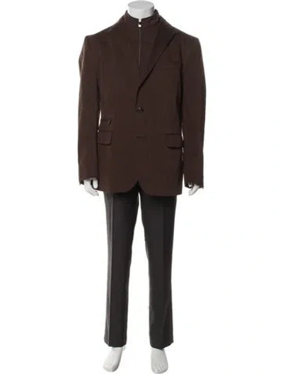 Pre-owned Corneliani Overcoat In Brown