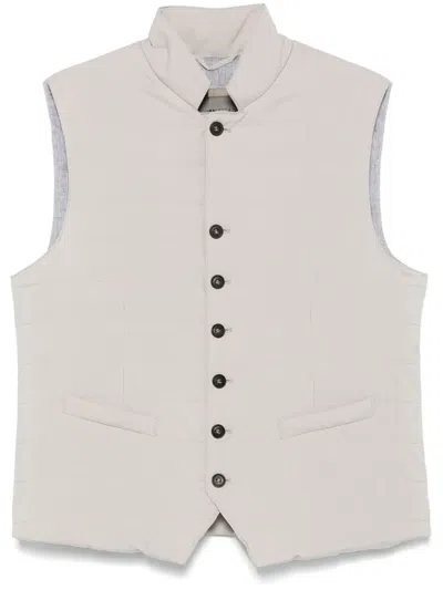 Corneliani Padded Gilet In Grey