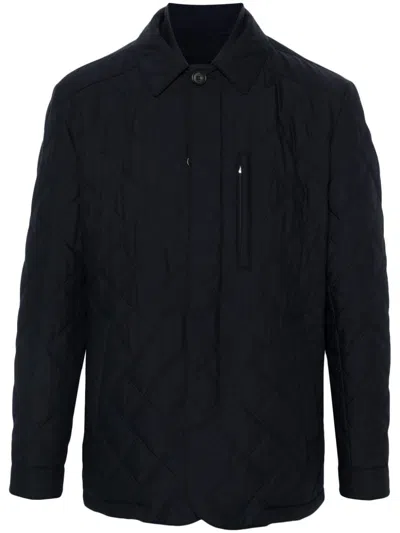 Corneliani Padded Jacket In Blue
