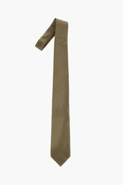 Corneliani Paisley Patterned Silk Satin Tie