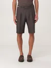 Corneliani Brown Shorts With Tailored Fit In Braun