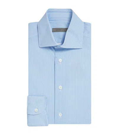 Corneliani Patterned Formal Shirt In Blue