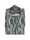 Corneliani Patterned Mandarin-collar Shirt In Multi