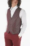 Corneliani Patterned Silk Cerim.academy Double Breasted Waistcoat In White