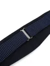 Corneliani Patterned Silk Cummerbund In Blue