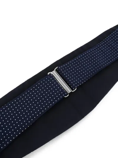 Corneliani Patterned Silk Cummerbund In Blue