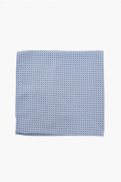 Corneliani Patterned Silk Pocket Square