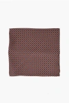 Corneliani Patterned Silk Pocket Square In Multi