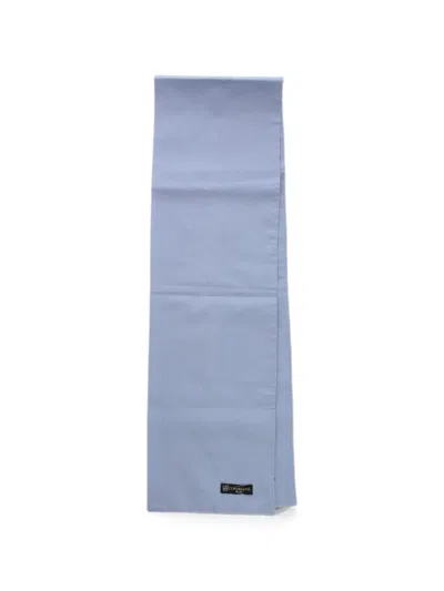Corneliani Patterned Silk Scarf In Blue