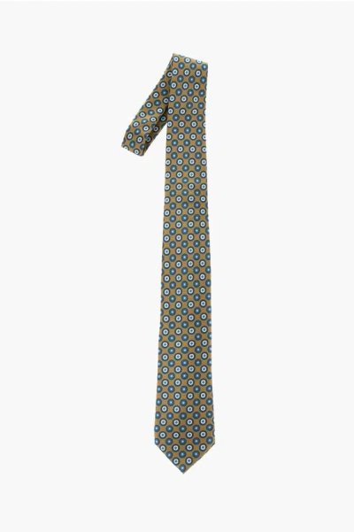 Corneliani Patterned Silk Tie Grösse Unica