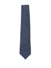 Corneliani Patterned Silk Tie In Blue