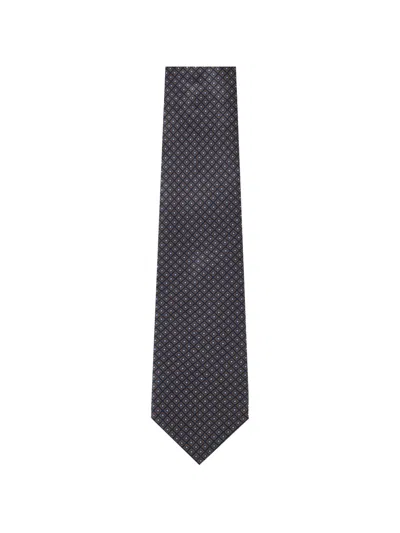 Corneliani Patterned Tie In Black