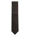 Corneliani Patterned Tie In Brown