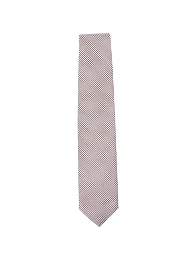 Corneliani Patterned Tie In Brown