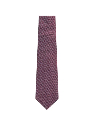Corneliani Patterned Tie In Purple