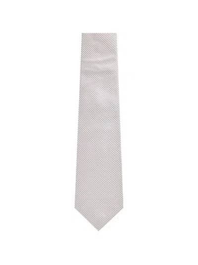 Corneliani Patterned Tie In White