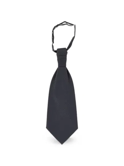 Corneliani Patterned Wool-blend Ascot Tie In Black