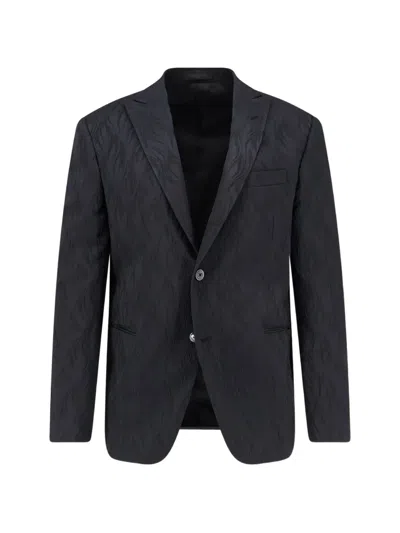 Corneliani Peak-lapel Single-breasted Blazer In Animal Print