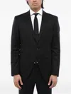 Corneliani Peak-lapel Single-breasted Jacket In Black