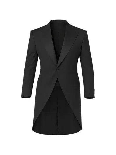Corneliani Peak-lapel Wool Tailcoat In Black