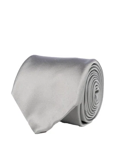 Corneliani Pearl Tie In Silver
