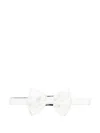 Corneliani Pearl White Bow Tie With Adjustable Strap  In White