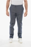 Corneliani Pin Point Cotton Blend Pants In Gray