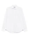 Corneliani Pinstripe Long-sleeved Shirt In White