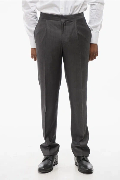 Corneliani Pinstriped Mantua Virgin Wool Pants Grösse 50