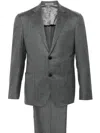 Corneliani Single-breasted Virgin-wool Suit In Grey
