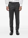 Corneliani Pinstripe-pattern Trousers In Black