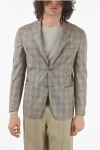 Corneliani Plaid Checked 2-buttons Sportswear Blazer With Side Vents