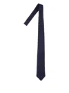 Corneliani Code Jacquard Silk Blend Tie In Blue