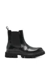 Corneliani Platform Pull-tab Chelsea Boots In Black