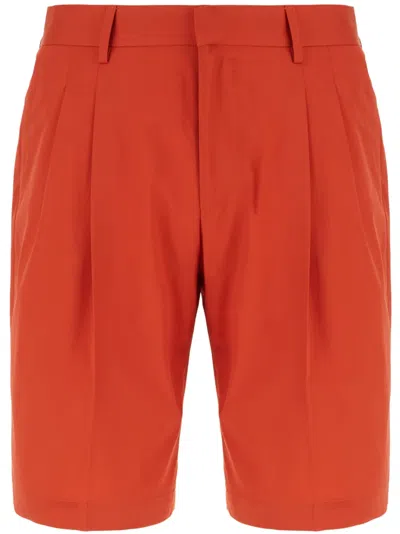 Corneliani Pleat-detail Shorts In Red