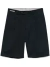 Corneliani Tailored Blue Shorts With Subtle Sheen In Blue