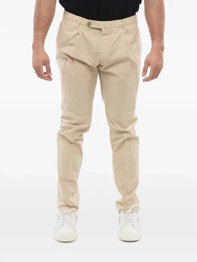 Corneliani Pleated Chino Trousers In Gray