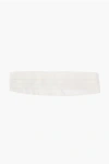 Corneliani Pleated Satin Cummerbund In White