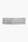 Corneliani Pleated Silk Cummerbund In Gray