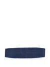 Corneliani Pleated Silk Cummerbund In Blue