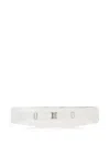 Corneliani Pleated Silk Cummerbund In White